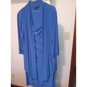 Jones New York Dress Womens 16 Royal Blue Sheath Career Midi‎ Easter Wedding